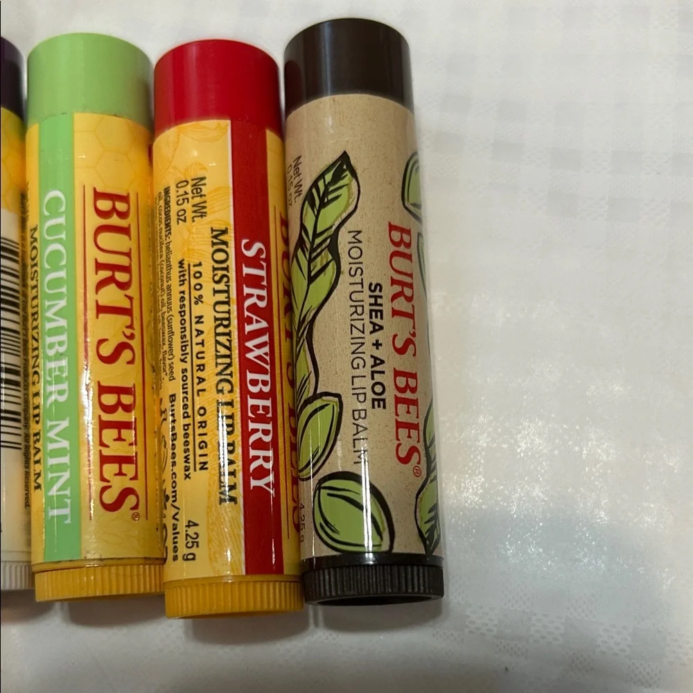 Burt's Bees Lip Balm Collection - Yellow, Purple, White, Green, Brown
